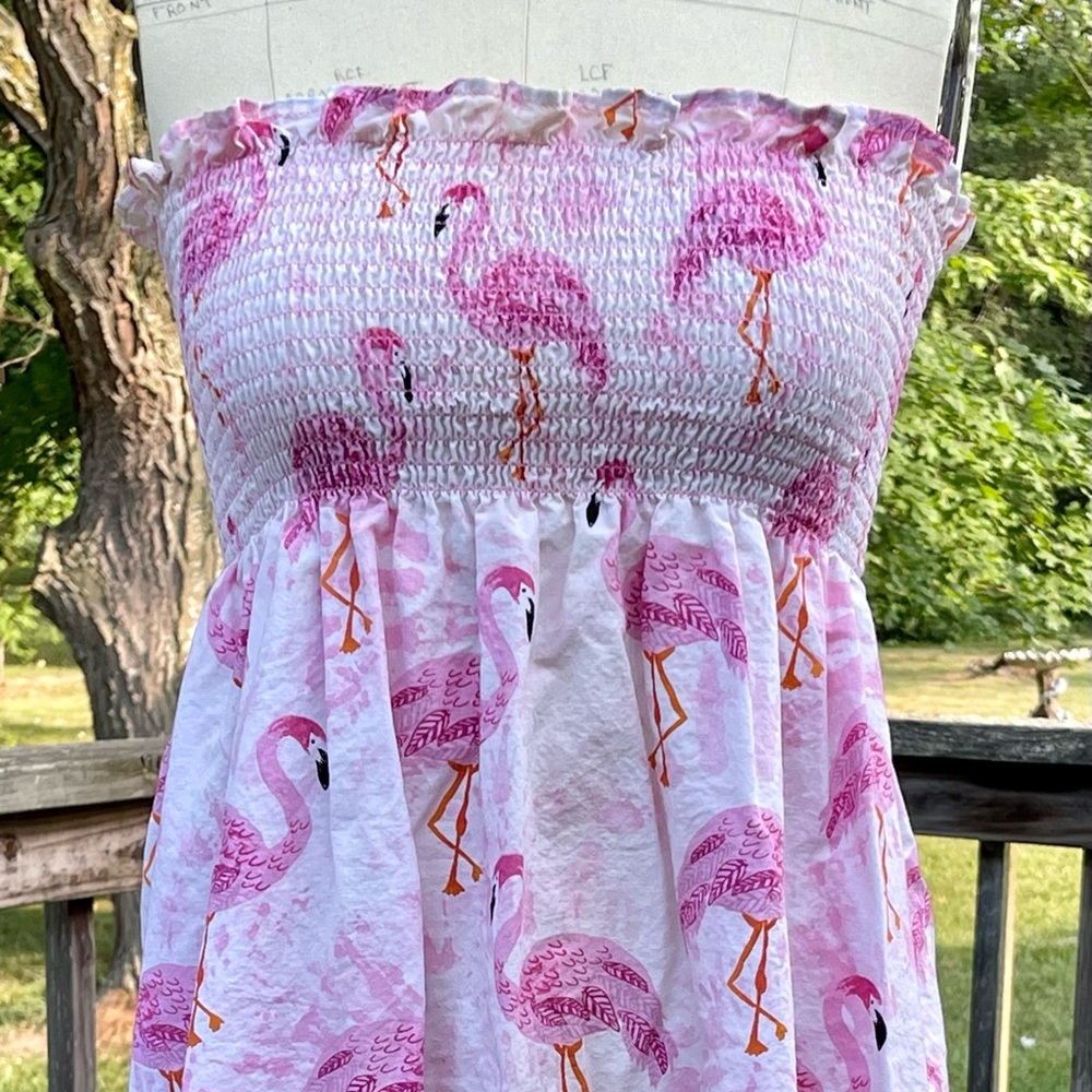 Fun womens tube top mini summer dress- light and Flowy